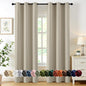 MIULEE Blackout Curtains for Bedroom 2 Panels 40 x 72 Inch Long Sand | Thermal by MIULEE