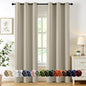 MIULEE Blackout Curtains for Bedroom 2 Panels 40 x 84 Inch Long Sand | Thermal by MIULEE