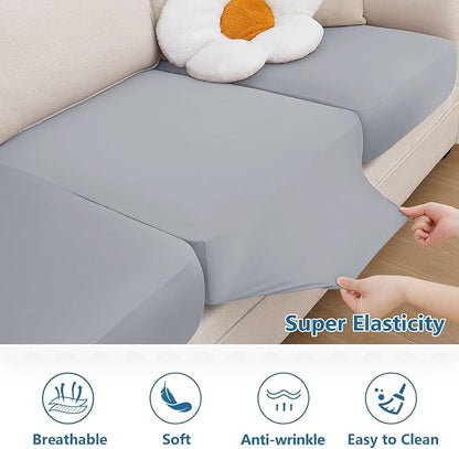 Milk Silk Couch Cushion Covers, Sofa Covers - Image 5
