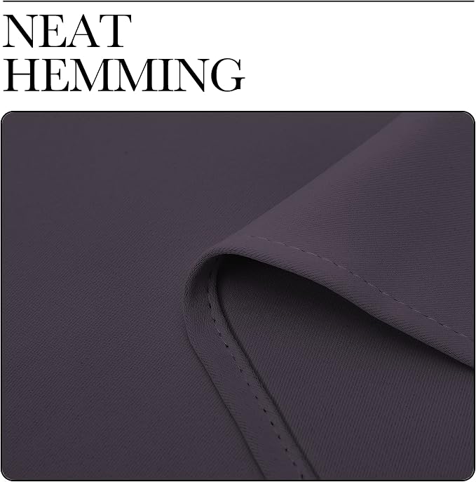 NICETOWN Greyish Purple Blackout Curtains 90 inches Length - Image 6