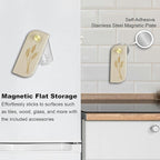 Magnetic Bread Lame Sourdough Scoring Tool Easy Scoring Knife for Bread Baking Scorer Cutter for Homemade Slashing with 10 Razor Blades - Storage Bag Included - Ergonomic Handle - Maple