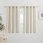 NICETOWN Natural Linen Kitchen Curtains 36 inch Length, Decorative Thick Flax by NICETOWN