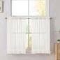 Simplebrand Ivory Sheer Kitchen Curtains by Simplebrand