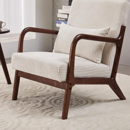 Mid-Century Accent Chair & Coffee Table Set, Vintage Style - Image 9