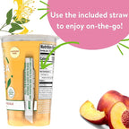 JOYBA Botanicals Sweet Peach Honeysuckle Bubble Tea, 4 Pack, 12 fl. oz. Cups