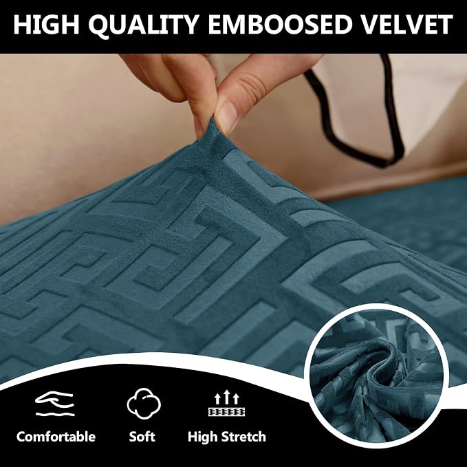 UNBBRRL 10 Pieces Stretch Sofa Cushion Covers - Image 5