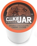 Cookie Jar Double Chocolate Chunk Flavored Coffee Pods for Keurig K Cup Brewers, 40 Count – Rich Chocolate Flavor in Every Cup, Perfect for Dessert Lovers