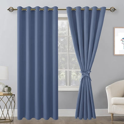 Grommet Blackout Curtains for Bedroom, 60 x 72 Inches, Window Drapes, Living - Image 8