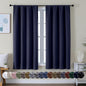 Simplebrand Ava Navy Blue Blackout Curtains by Simplebrand