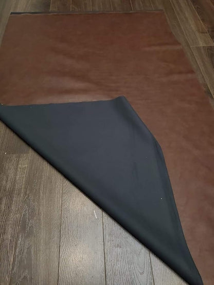 NAT Leathers | Brown Soft Faux Leather Fabric Sheet PU | 4 Yards Cut by The - Image 3