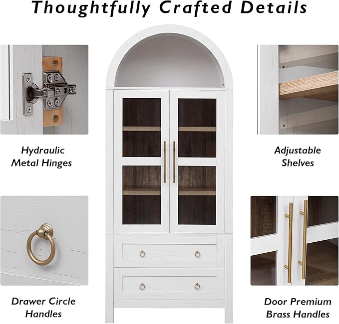 71" Arched Storage Cabinets - Image 7