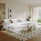 Waterproof Cloud Couch, 6 Seat U Shape Stain Resistant Modular Sectional Sofa by Gtilzria