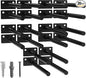 LEOPO Black 20-Pack 8 inch Floating Shelf Brackets, Hidden Shelf Bracket by FinestHomeDecor