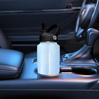 SENDESTAR 32oz Stainless Steel Water Bottle(Cold for 48 Hrs, Hot for 24 Hrs),Double Wall Vacuum Insulated Bottle with Straw Lid, Spout Lid and Flex Cap, Fit in Any Car Cup Holder TXIN-32-Laser Blue