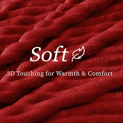 BEDELITE Ribbed Twin Blanket for Couch & Bed, Warm Yet Lightweight, Ribbed - Image 5