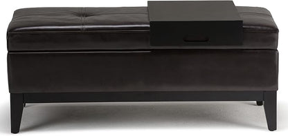 SIMPLIHOME Oregon Storage Ottoman Bench - Image 8
