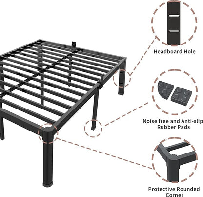 ROIL 12 inch California King Size Bed Frame Metal Platform No Box Spring Needed - Image 6