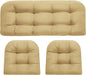 DANGHOOGY Wicker Chair Cushions, Waterproof Outdoor Loveseat Cushions by DANGHOOGYFurnitureCushions