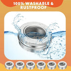 Zubebe 50 Pcs Aluminum Tin Jar Refillable Containers Clear Top Screw Lid Round Tin Container Bottle for Cosmetic, Cream, Diamond Painting, Salves, Balms, Lip Balm, Spices or Others, Silver (1 oz)