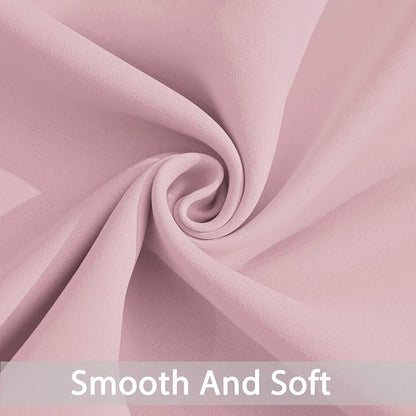 Yakamok Pink Room Darkening Curtains 84 inch Sliding Door Drapes | 1 Extra-wide - Image 4