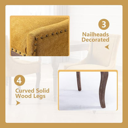 Modern Dining Chairs Set of 6, High Back Dining Chairs Side Chairs - Image 6