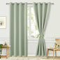 Blackout Curtains for Bedroom, 52 x 84 Inches Long, Seafoam Green | Thermal by Hiasan