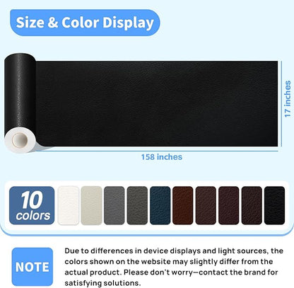 Leather Repair Patches, 17X158 Inch Self-Adhesive Leather Repair Tape, Stretch - Image 2