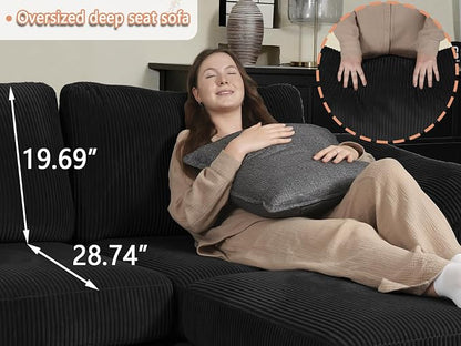 EASE MOOSE Large Sectional Modular Sofa, LOversized U Shape Sectional Couch - Image 6