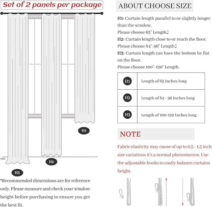 Light Grey Pleated Extra Wide 70 Inch Bedroom Curtains 84 Inches Long 2 Panels - Image 8
