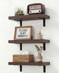 Easy Install Floating Shelves, 15.7 Inch Wall Mounted Wood Shelf, Hanging Shelf by Unknown