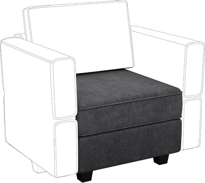 Belffin Fabric Modular Sectional Sofa Storage Ottoman Module Couch Side - Image 3
