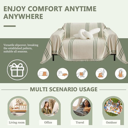 DREAMINGO Chenille Armchair Cover Jacquard Sofa Covers Washable Furniture - Image 3