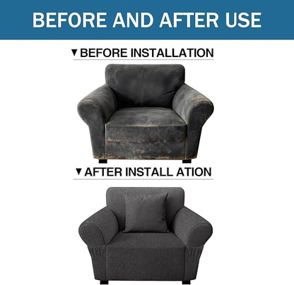 Armchair Slipcover with 1 Pillow Cover - Image 8