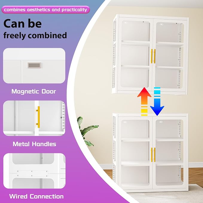 PAOFIN 34" Display Cabinet - Image 5