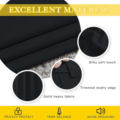NICETOWN Black Out 144 inch Curtain - Image 5