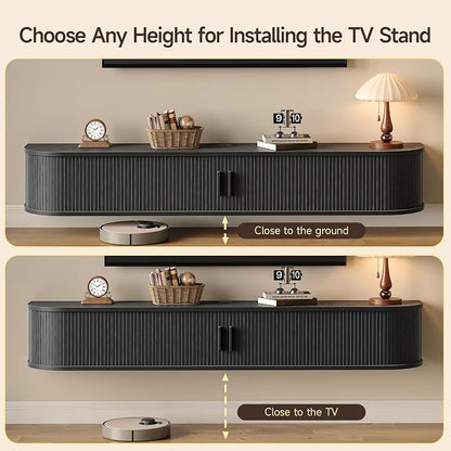 63" Floating TV Stand with Power Outlet - Image 7
