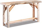 Live Edge Log Sofa Table — Rustic Live Edge Log Furniture by RusticSouthernLogwerks