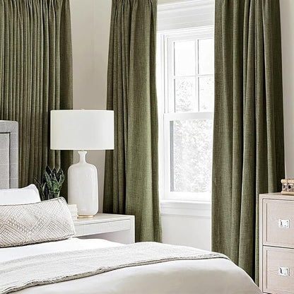 MIULEE 100% Blackout Linen Curtains - Image 2