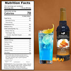 Syruvia Chocolate Chip Cookie Dough & Blue Curacao Syrup - 25.4 fl oz. Premium Coffee Flavoring Syrup. Kosher, and Gluten-Free. Ideal for Enhancing Drinks, Sodas, Shakes, Desserts, and More.