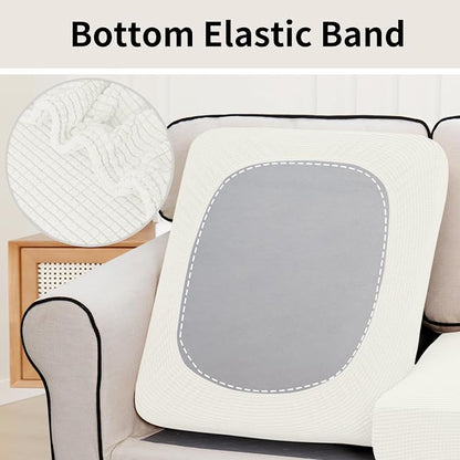 Easy-Going Stretch 2 Pieces Couch Cushion Cover - Image 4