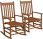 Outsunny Outdoor Rocking Chair Set of 2, Patio Rocking Chair by Outsunny