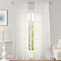 Ivory Sheer Curtains 108 Inches Long by OWENIE