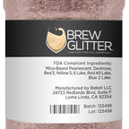 Rose Gold BREW GLITTER Edible Glitter For Drinks, Cocktails, Beer, Garnish Glitter & Beverages | KOSHER & HALAL Certified | 100% Edible & Food Grade | Vegan, Gluten, Nut Free (45g Shaker, Rose Gold)