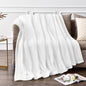 BEDELITE 3D Ribbed Jacquard White Fleece Twin Blanket by BEDELITE