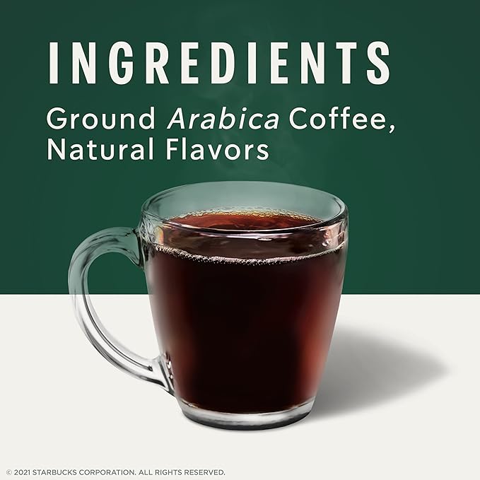 Starbucks K-Cup Coffee Pods—Caramel Flavored Coffee—100% Arabica—1 box (40 pods)