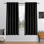 MIULEE Black Velvet Curtains 52x63 inches 2 Panels Luxury Blackout Curtains | by MIULEE