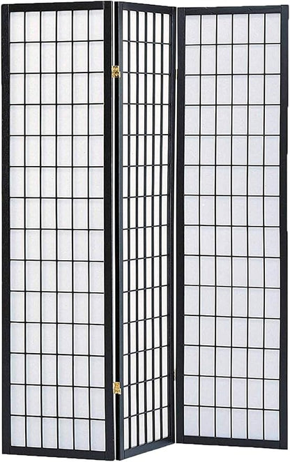 GTU Furniture Japanese Style 3 Panels Wood Shoji Room Divider Screen Oriental - Image 3