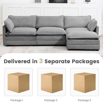 ROWHY 112'' Modular Sectional Cloud Couch - Image 4
