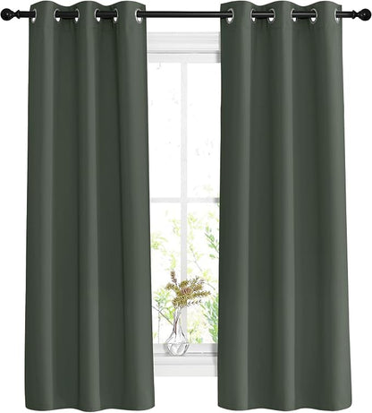 NICETOWN Bedroom Curtains 63 inch Length 2 Panels by NICETOWN