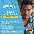 Oriente Variety Pack Instant Coffee, 40 ct, Cafe Oriente, Cafe Cubano, Cafe De Olla– 100% Arabica Coffee, Instant Hot or Iced Coffee - Just add water